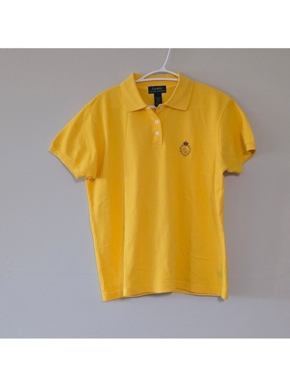 Lauren Ralph lauren polo tshirt color yellow size large